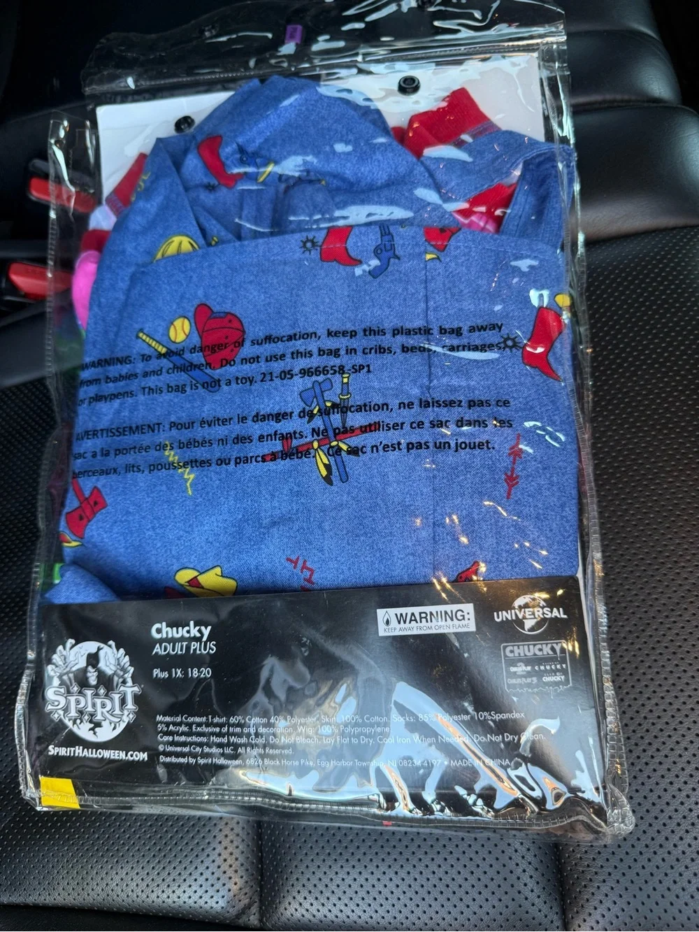 Chucky Costume Outfit Plus Size 1X 18-20 Good Guys Dress & Shirt Halloween - Picture 5 of 6